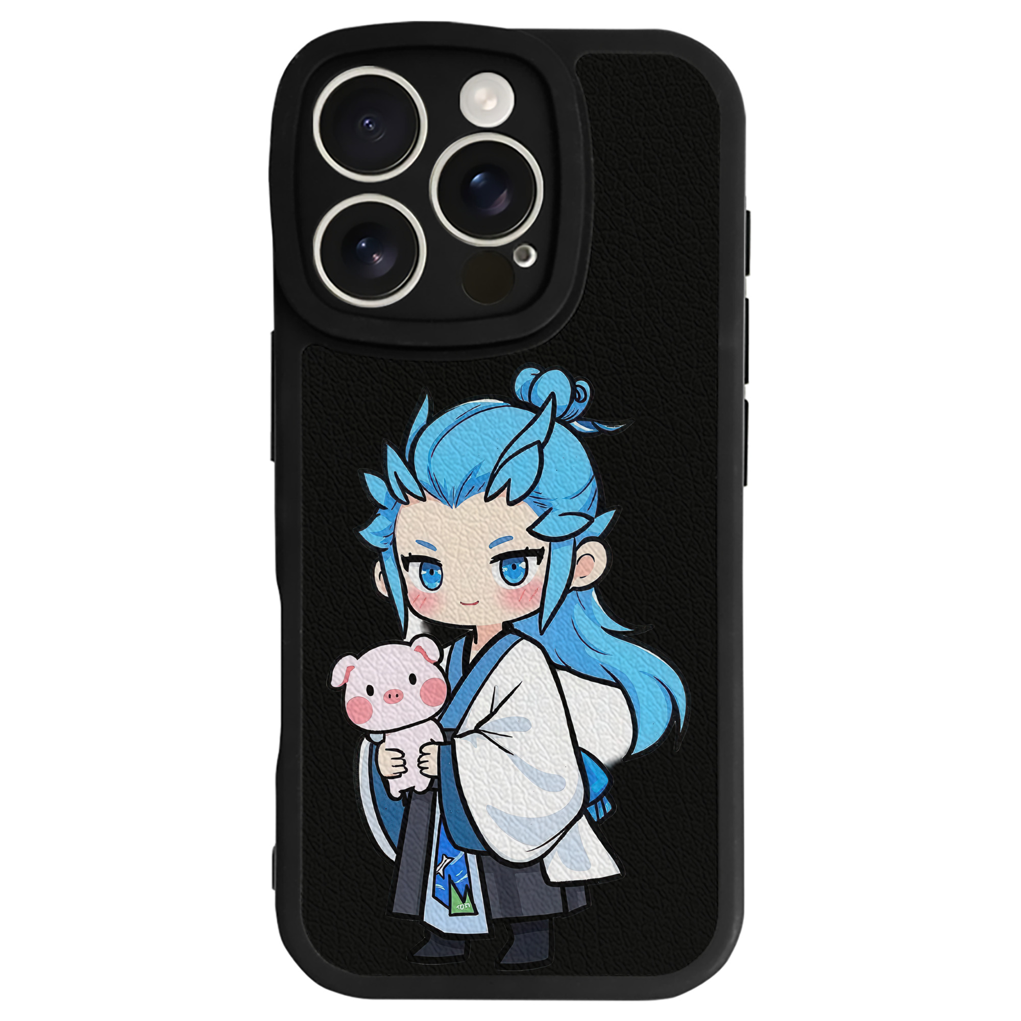 （画像用） Ne Zha 2 ナタ 魔童の大暴れ 【iPhone 16シリーズ対応】シリコンスマホケース（レザー調） 材質：シリコン